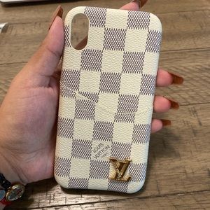 iPhone XR card slot case with luxury print